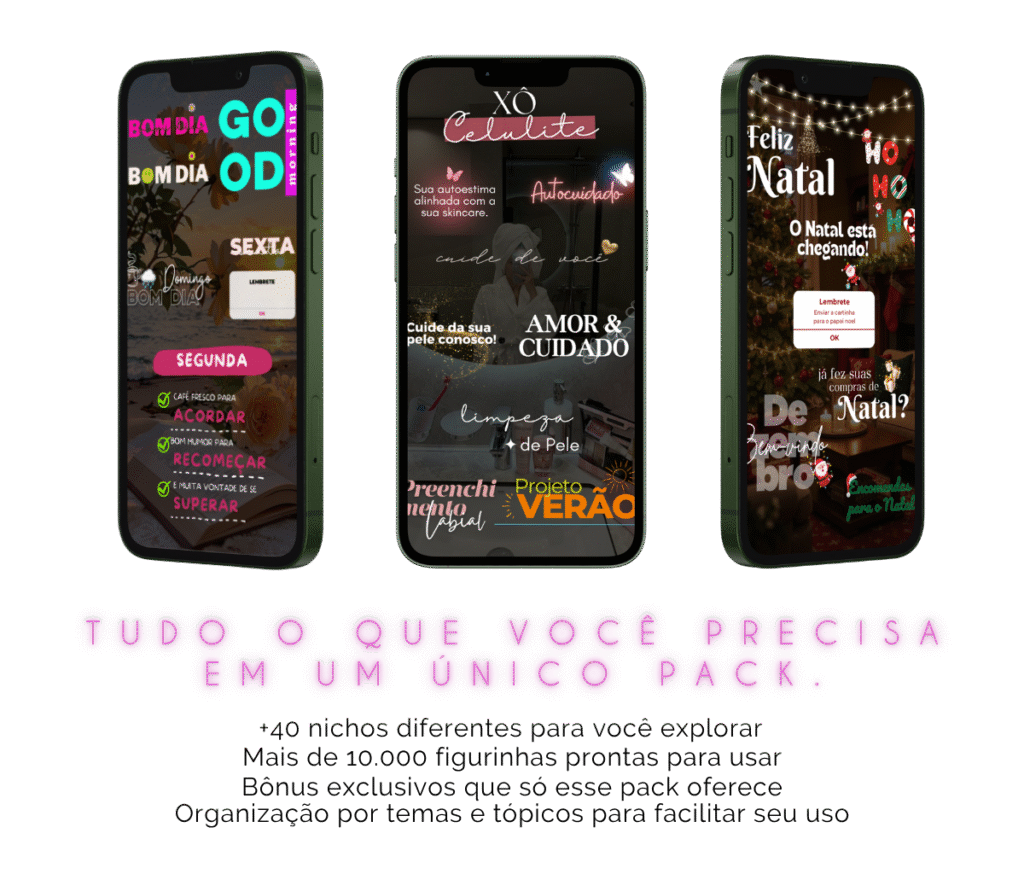 Estilos de figurinhas disponíveis